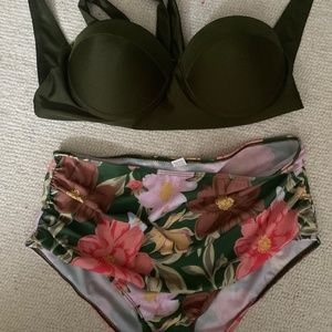 Two piece plus bathing suit
